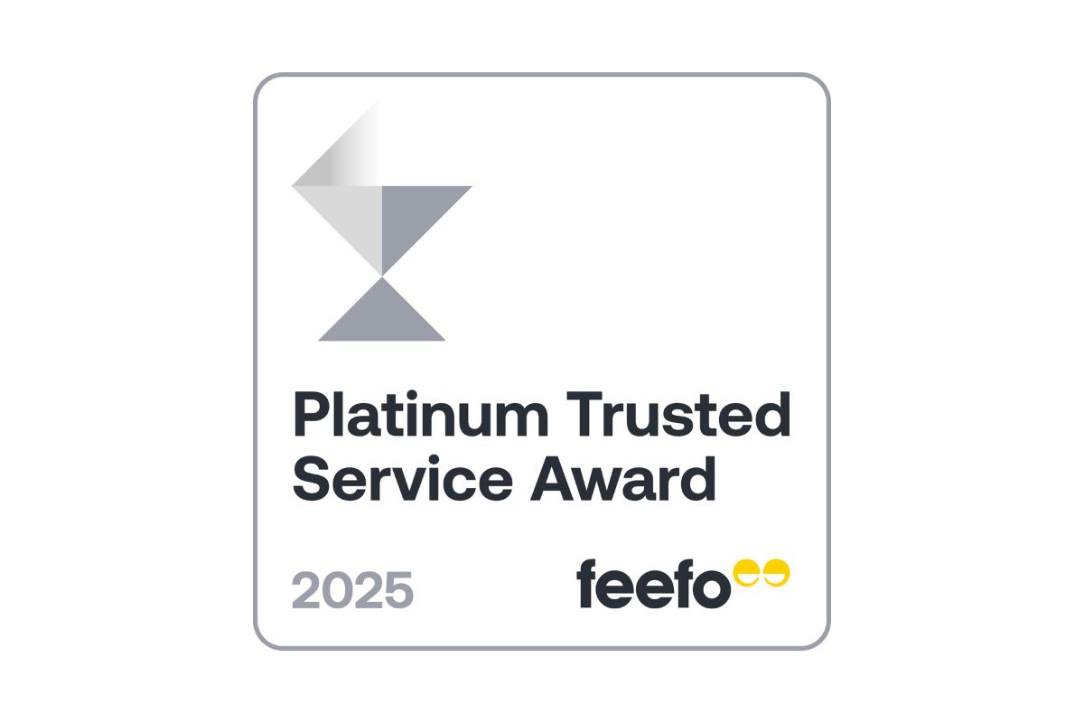 2025 Feefo Platinum Service Award logo